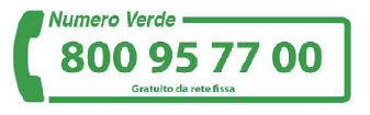 Logo Numero Verde 800.95.77.00
